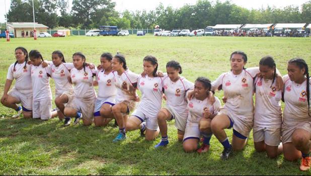  Tonga girls play rugby [Photo: Supplied Talitha Project] 