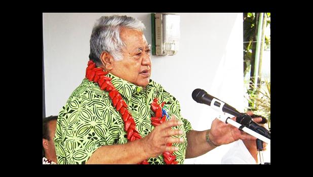  In this RNZI file photo, Samoan Prime Minister Tuila'epa Sa'ilele Malielegaoi speaks at the launching of the new Talofa Airways at Fagalii airport on August 22 2016 [Photo: RNZI/Autagavaia Tipi Autagavaia] 