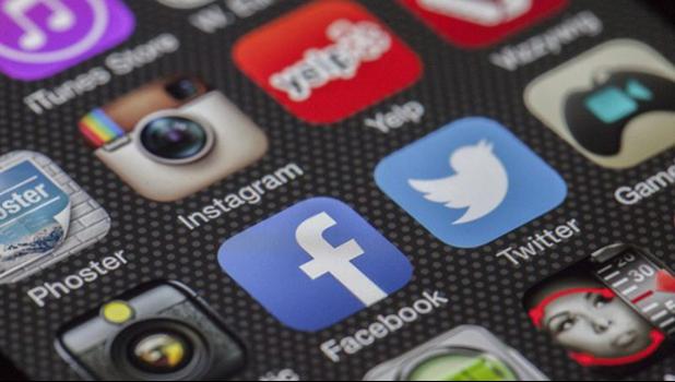 Logos of various social media sites