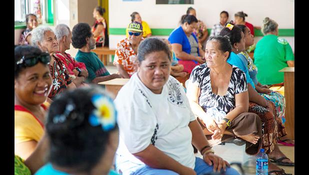 Locals at the Princess Margaret Hospital in Funafuti, Tuvalu