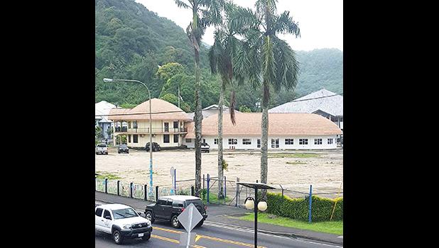 Months after demolition, the space where the Fono building was once located remains empty. [photo: BC]