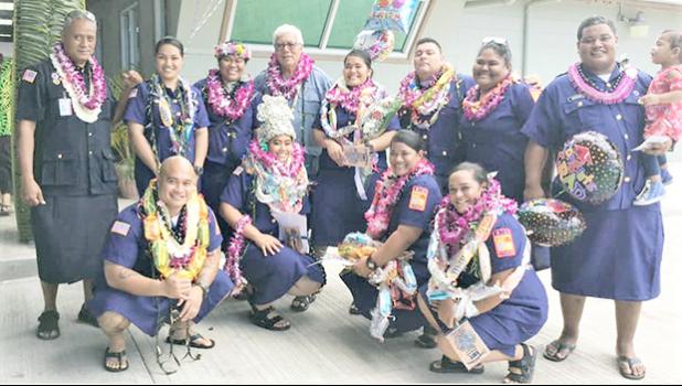 The 11 graduates and EMS head Popo Avegalio