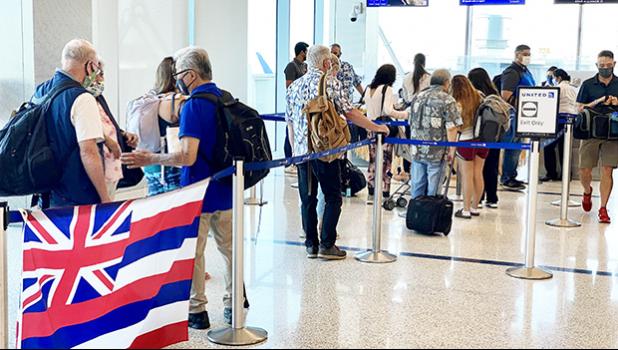 Line of travels at Safe Travel desk