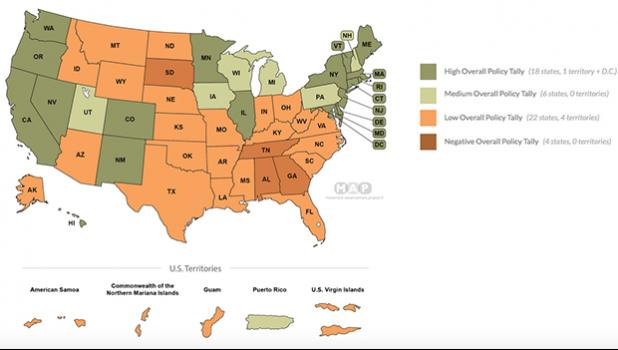 Map produced by Movement Advancement Project.