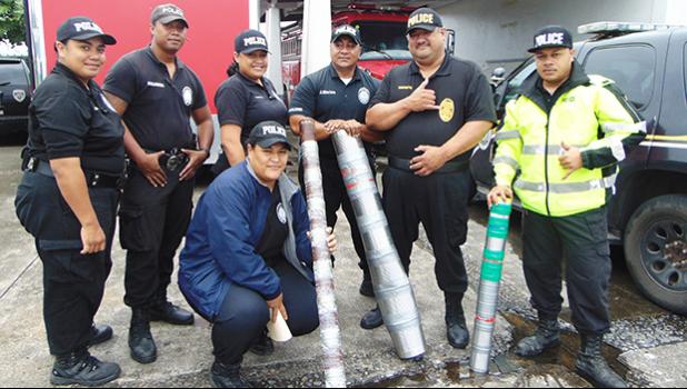 Seen here are three of the fagaofe recently confiscated 