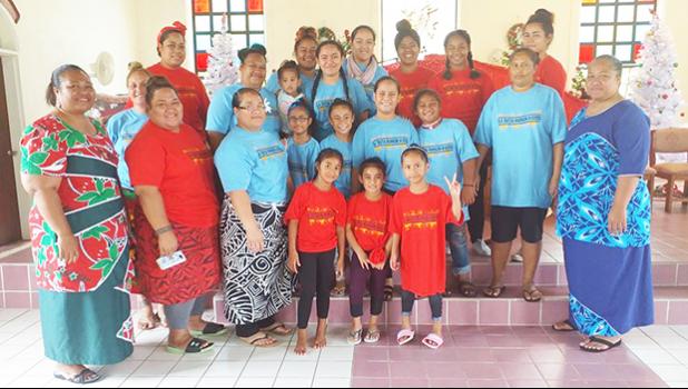 Family Planning outreach program staff, with members of the CCCAS Utumea
