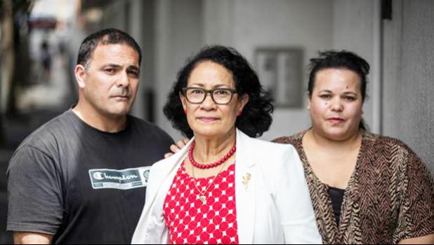 Nicholas and Natasha Dalton, with family lawyer Olinda Woodruffe