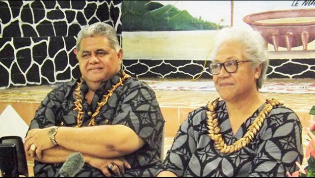 FAST leaders, Fiame Naomi Mataafa and Laauli Leuatea Schmidt