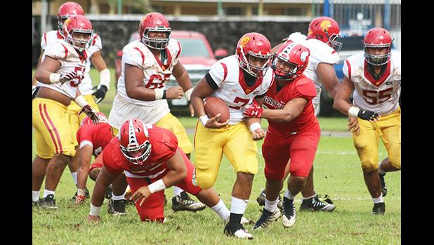 Santana Ha’atoa of the THS Warriors 