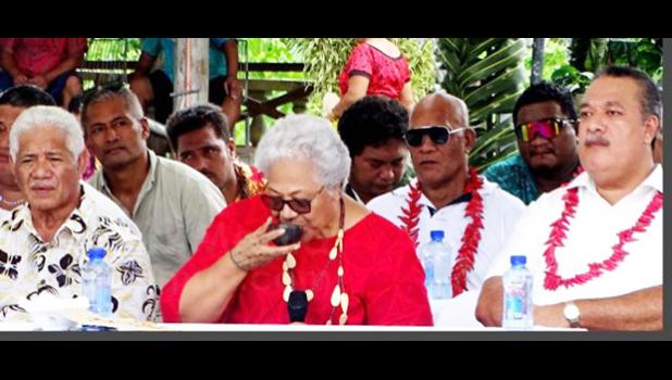Fiamē Naomi Mata’afa take first sip of 'ava