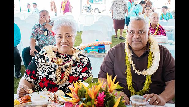  Prime Minister Fiame Naomi Mata’afa and Governor Lemanu P.S. Mauga
