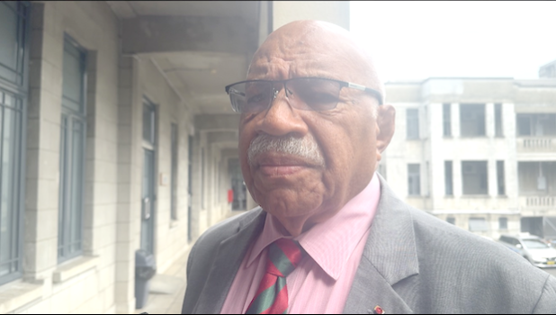 Fijian Prime Minister Sitiveni Rabuka