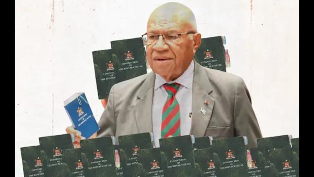 Fijian Prime Minister Sitiveni Rabuka 