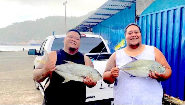 Laga brothers with their catch