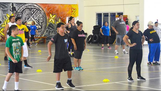 People joining 30-30 Strong American Samoa