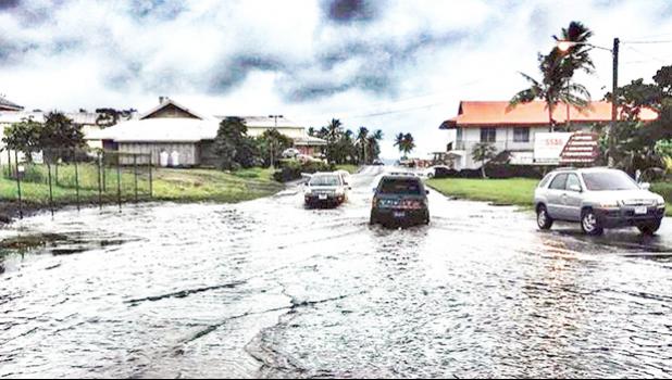 Flooding near Cost U Less