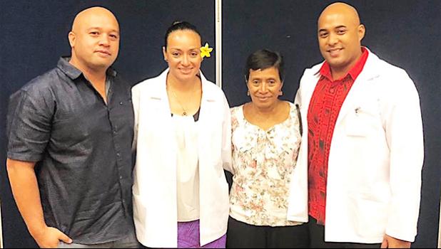 Florence Wasko and Aysha Ioane with family members
