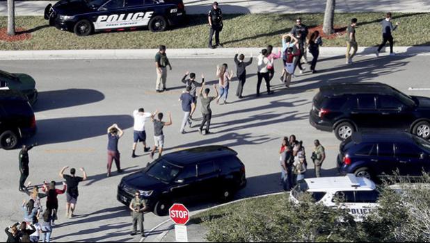 students from Marjory Stoneman Douglas High School in Parkland, Fla