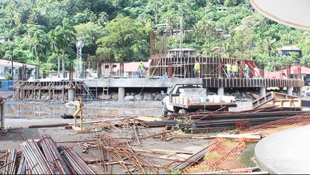 Work on fono building construction