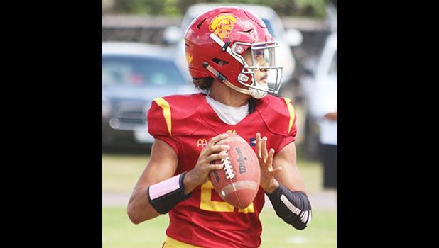 Tafuna Warriors quarterback Oakland Salave’a