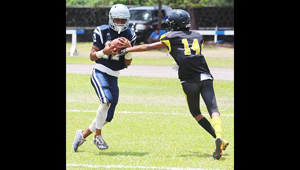 Malaetasi Amisone (#17) of the Samoana Shark