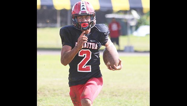 Faga’itua Vikings Fitu Amata breaking loose to open field