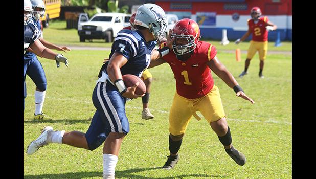 Sharks quarterback Viliamu Tanielu 