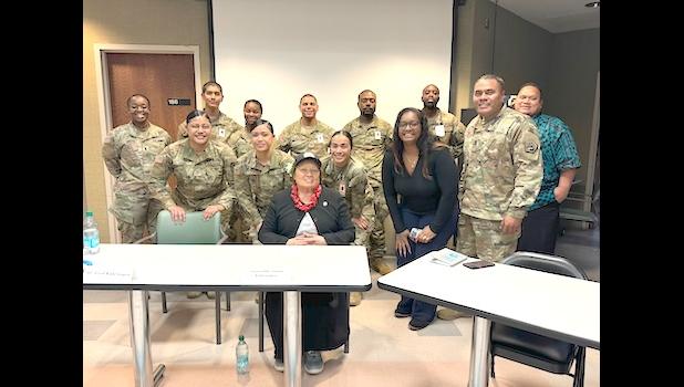 Amata with Ft Eisenhower troops