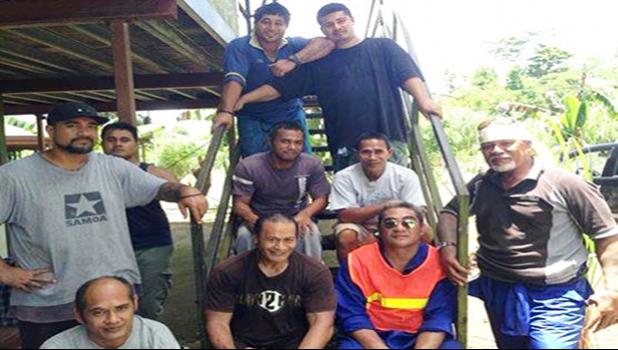  SRCT staff and members after a hard day's work at Goshen Trust in 2012. [Photo: Samoa Returnees Charitable Trust]