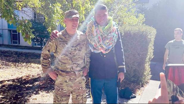 Frank F H Papu and commissioning officer