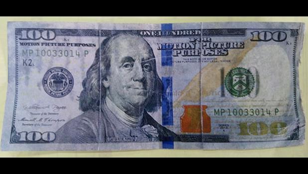 Front of a fake $100-bill circulating in American Samoa