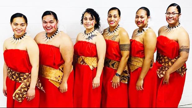 [l-r] SPC Faustina Fetalaiga, Latesha Carter, SGT Jackie Fruen, SFC Loloma Laban, Tupou Talaga and Lehualani Faaati Uluenga- Gillis. 