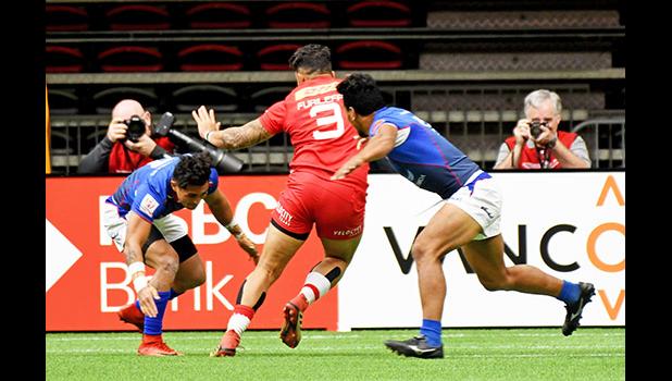 Canadian Samoan, Mike Fuailefau scores Canada’s first try 