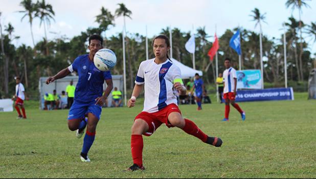 American Samoa’s captain Gabriel Taumua