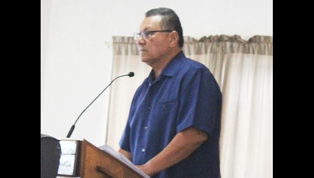 Senate President Gaoteote Palaie Tofau