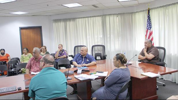 Governor with directors during virtual meeting with DOI