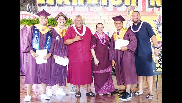 Governor, first lady and others at graduation ceremony
