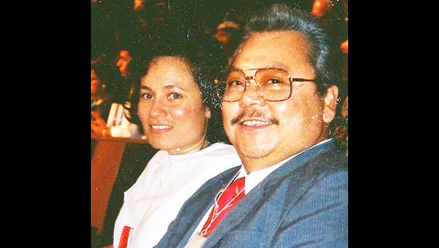 Amata with Gov. Tenorio  [courtesy photo]