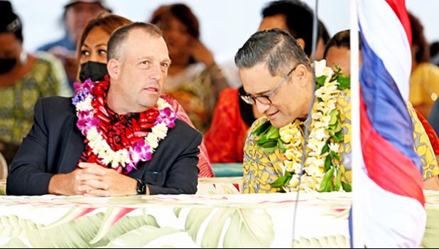 Lt. Gov. Josh Green and Lt. Governor Talauega