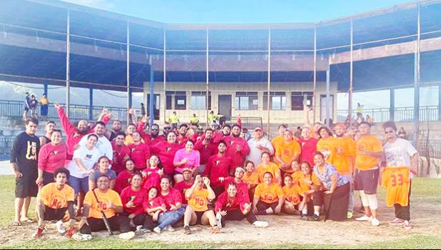 Evolve Softball Teams A & B and the Nu'uuli Giants