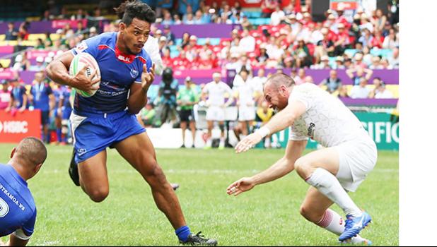 Samoa’s Tila Mealoi eyes the try line