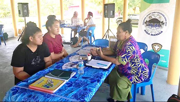 Residents of the far east side at the Utu guest house