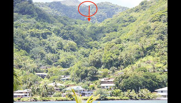 This is the actual part of the Mageo family land in Pago