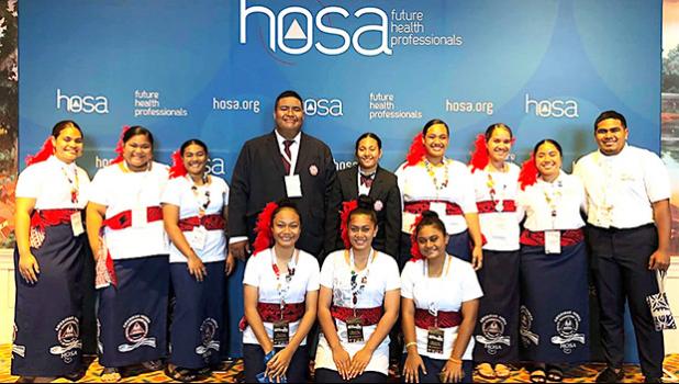 American Samoa HOSA members and advisors