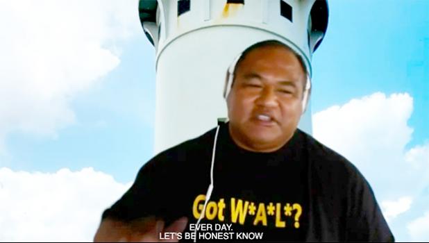 Headrick Hunkin during a zoom town hall video grab