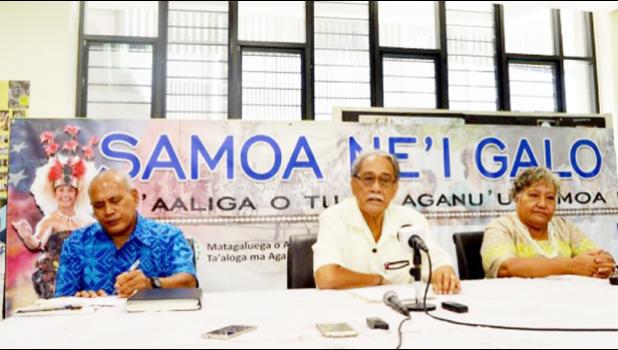 WE NEED OUR SAMOAN LANGUAGE: Rev. Lavilavi Soloi, Rev. Vaiao Alailima Eteuati and Makerita Asiata. (Photo: Aruna Lolani/ Samoa Observer))