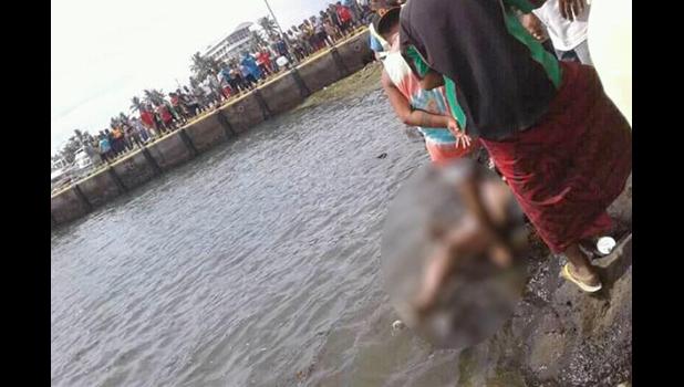 The body of the man found at Savalalo. [Photo: Facebook]