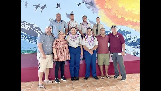 The Tafuna High School Change of Command ceremony