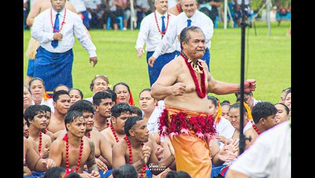 The Catholic congreation during their taualuga 
