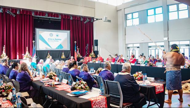 The meeting was attended by Gov. Lemanu P.S. Mauga; the Prime Minister of the Independent State of Samoa, Fiame Naomi Mata'afa and their respective delegations; Lt. Gov Talauega E.V. Ale; President of the Senate, Tuaolo M. Fruean; Speaker of the House of Representatives, Savali T. Ale and their respective legislators. The opening prayer was delivered by Reverend Elder Dr. Aumalesulu Tuifalefa. A photo of Atoa o Samoa attendees